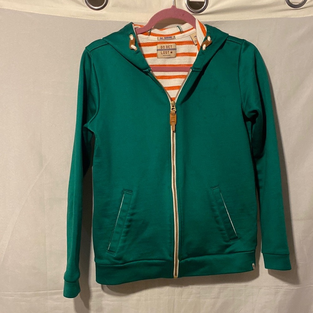 Scotch and Soda Kids Emerald Green Graphic Hoodie Size 14